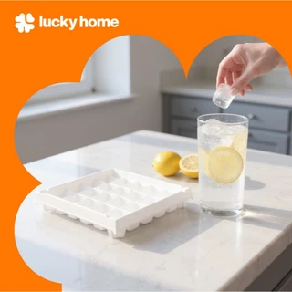 LUCKY HOME ถาดทำน้ำแข็ง 35 ช่อง K-035 ขนาด: ( กว้าง x ยาว x สูง ) 20 x 25.2 x 3.8 cm