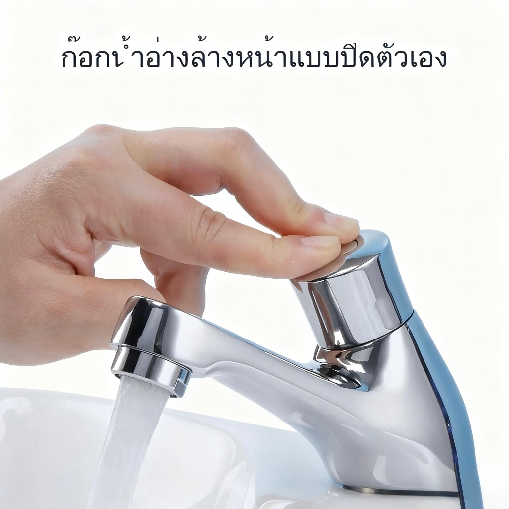 ก๊อกน้ำ แบบกดจั๊ม ชนิดกดหน่วงเวลา ก๊อกน้ำล่าช้า เหมาะสำหรับบ้าน ห้องครัว ห้องน้ำ ร้านอาหารAlloy 96#