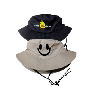 หมวกบัคเก็ต หมวกกันแดด แฟชั่น มี 6สีรอบศีรษะ 56 cm สายปรับขน…