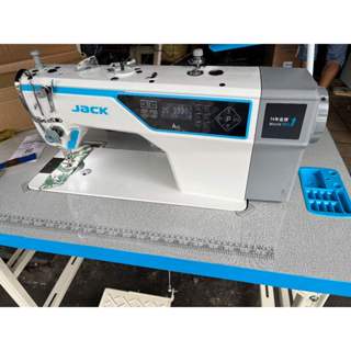 JACK A4C จักรเย็บคอมได้เร็ค ตัดด้าย ย้ำได้ ยกตีนผีไฟฟ้า