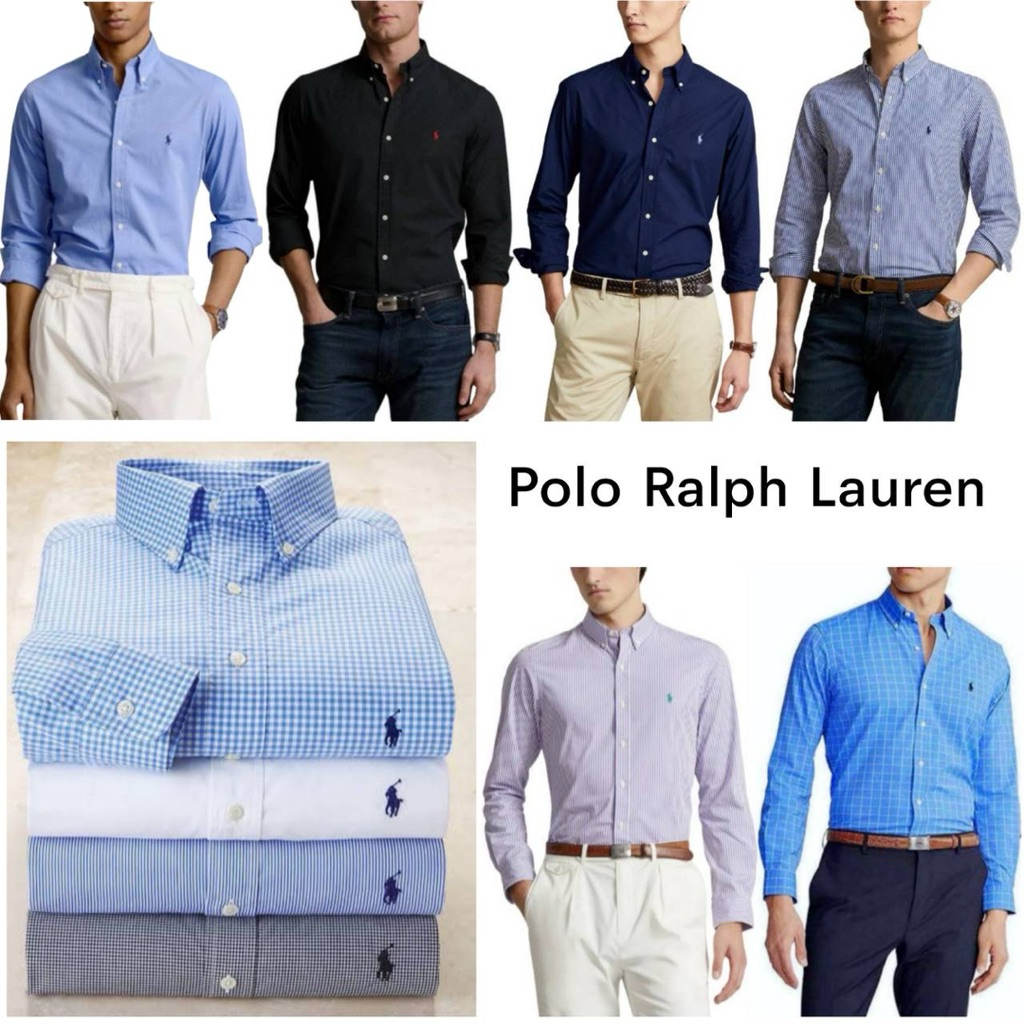 เสื้อเชิ้ตแขนยาว POLO RL LONG SLEEVE POPLIN DRESS SHIRT