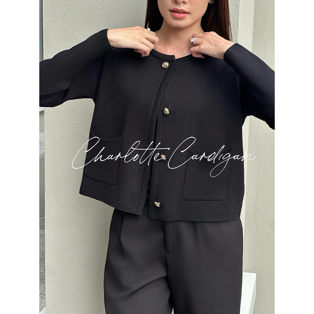 (พร้อมส่ง) SEASON STUDIO - CHARLOTTE CARDIGAN / คาร์ดิแกน แขนยาว ผ้า knit ใส่สบาย ทรงสวย