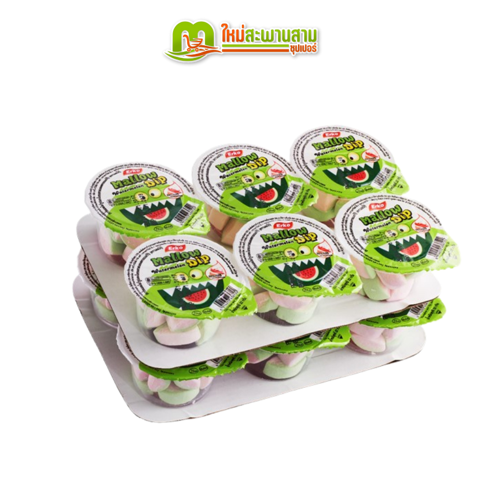 [แพ็คx1] เออโก้ Erko มาร์ชแมลโลว์ ดิพแยมแตงโมและสตรอเบอร์รี่ 22 กรัม x 12 ถ้วย ราคา ถูกที่สุด ดีลบีเคเค แกลเลอรีภาพที่ 6
