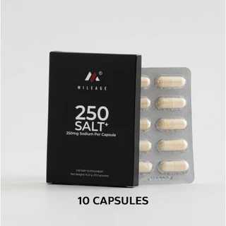 250SALT+ Mileage Ultra electrolyte capsules เกลือแร่แคปซูล สำหรับเล่นกีฬา