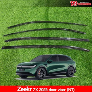 บังน้ำฝน กันสาด Zeekr 7X 2025 2026 สีดำทึบ 4ชิ้น ใช้กาวยึด ต…
