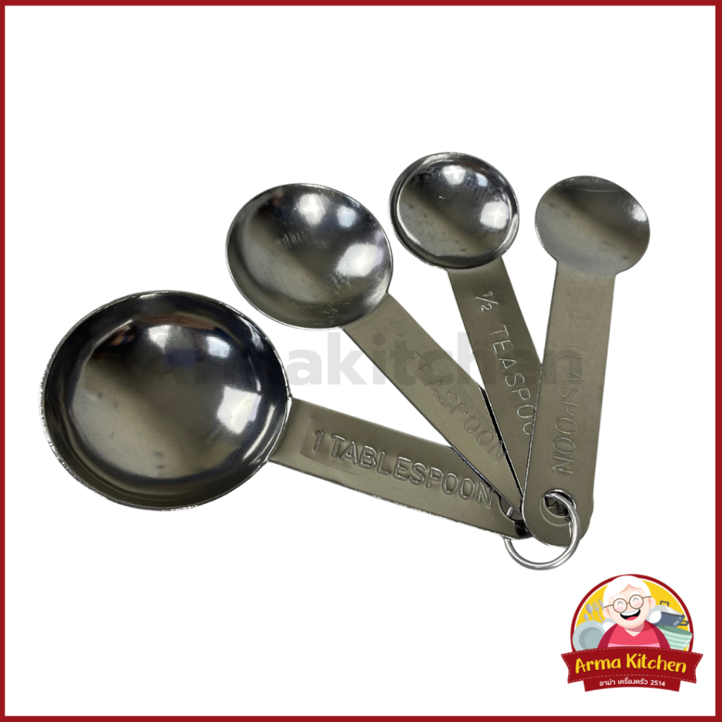 ช้อนตวงสแตนเลส ตราสมอ