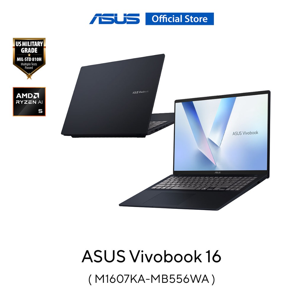 ASUS Vivobook 16 (M1607KA-MB556WA) 16" WUXGA (1920x1200), AI-5-330 2.0, 16GB, 512GB SSD, W11 Home & 
