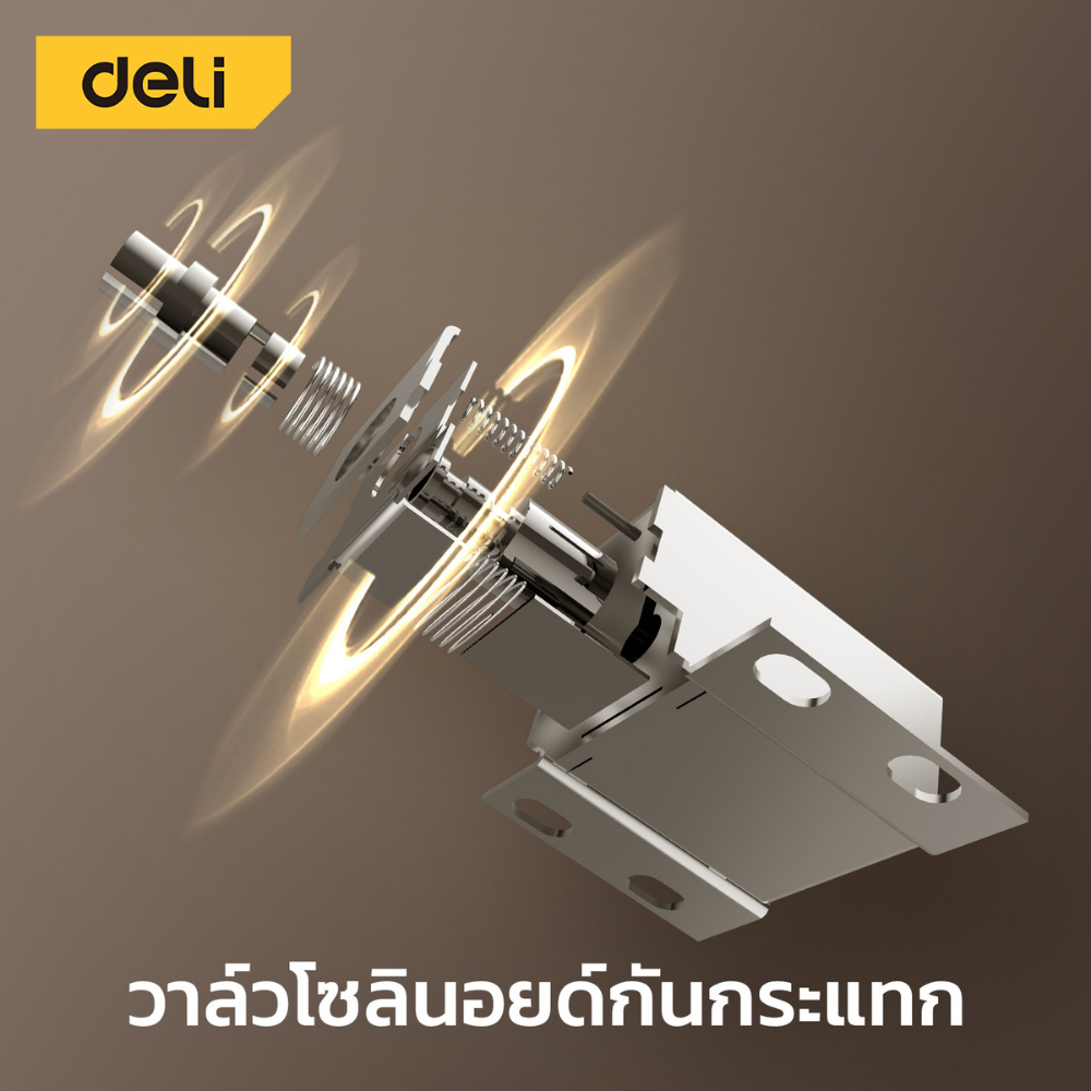 Deli ตู้เซฟนิรภัย ตู้เซฟ ตู้เซฟดิจิตอล สแกนลายนิ้วมือ กันไฟ กันสนิม ประกัน 1 ปี ออกใบกำกับภาษีได้ Safe Box - รูปที่ 3