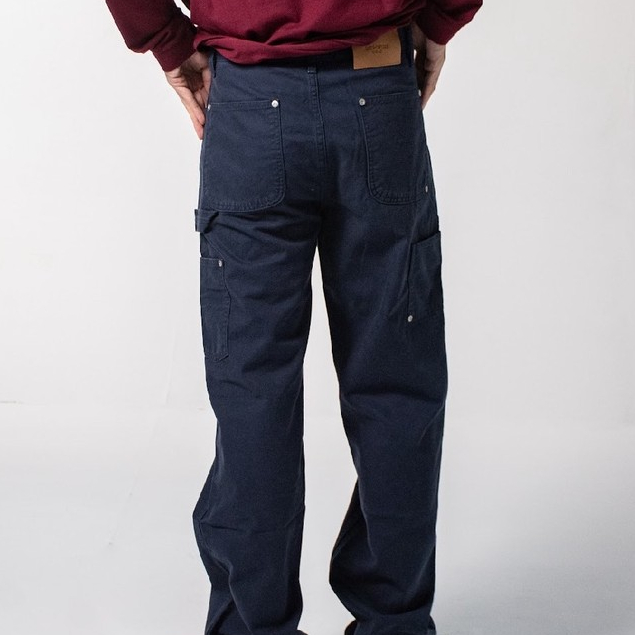 era-won กางเกงยีนส์ มีกระเป๋าข้าง รุ่น CARPENTER DENIM COLOR สี Navy