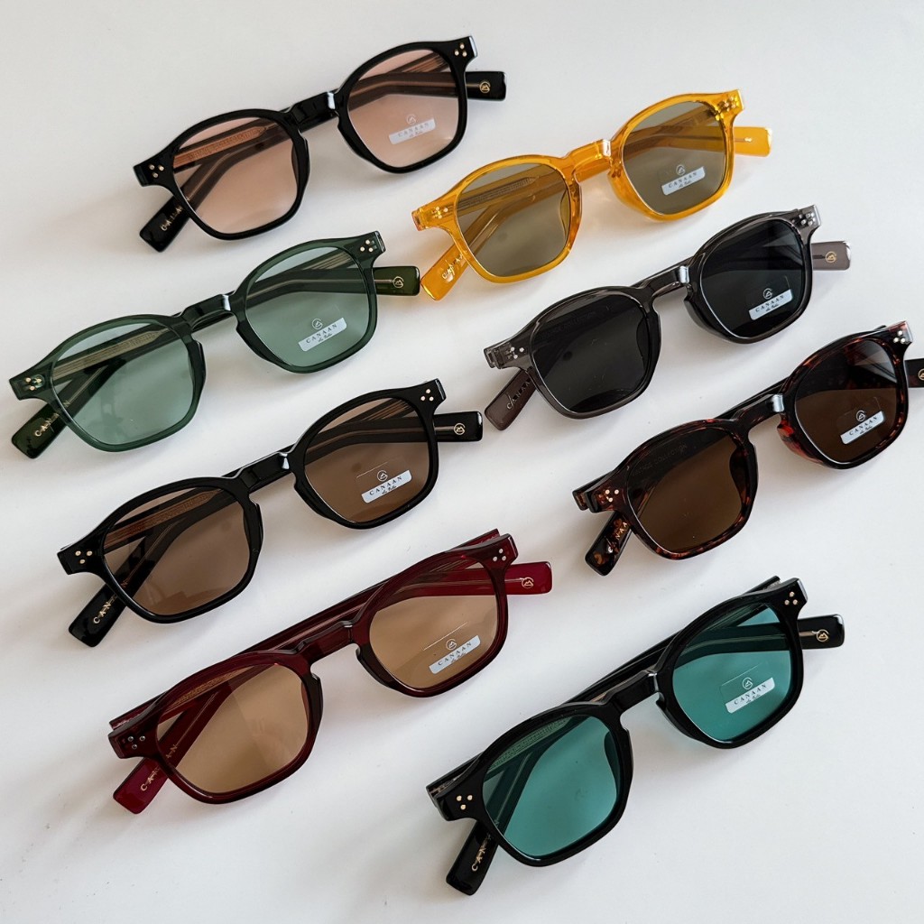 แว่นตากันเเดด แว่นตาทรงวินเทจ แว่นกันแดดกันUV400 แบรนด์ Canaan #5276