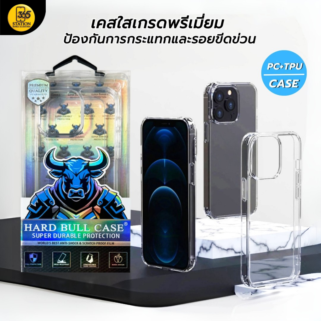 เคสใสเกรดพรีเมี่ยมสำหรับ IPHONE/SAMSUNG กันกระแทกกันรอยขีดข่วนรองรับรุ่น IPhone13/14/15/16/17ProMax/GalaxyA07/A07/A17