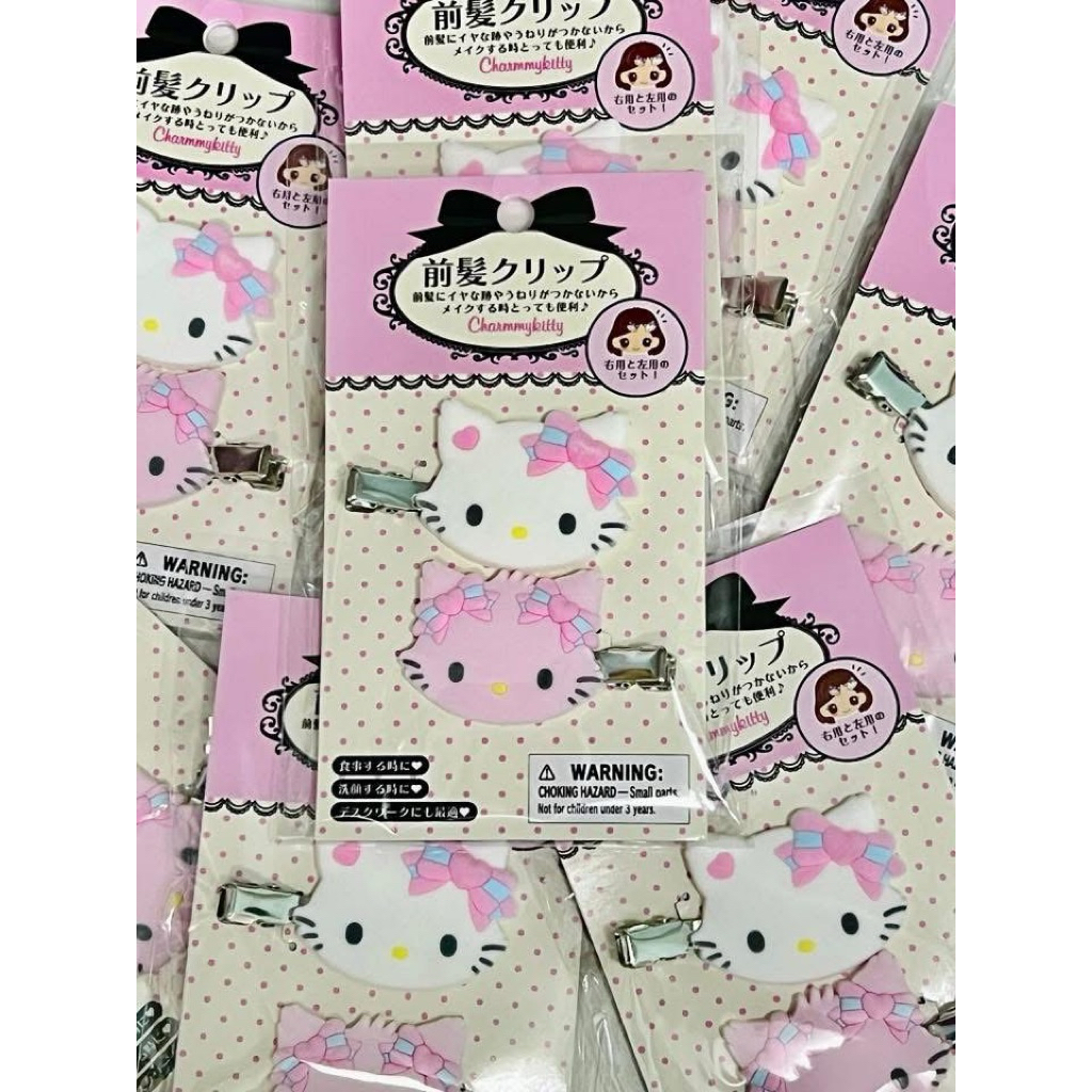 🎀 พร้อมส่ง: Sanrio Bang Hair Clip กำมะหยี่ 2025 กิ๊บติดผมซานริโอ้รุ่นผ้า หิ้วเองจากญี่ปุ่น 100% - รูปที่ 2