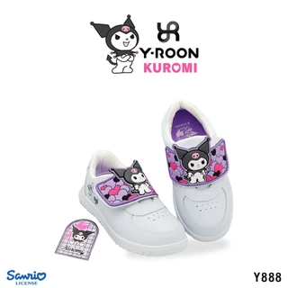 รองเท้านักเรียนผ้าใบอนุบาล Y-Roon X Kuromi ลิขสิทธิ์แท้ ลายคุโรมิ รุ่นใหม่ล่าสุด รุ่น Y888