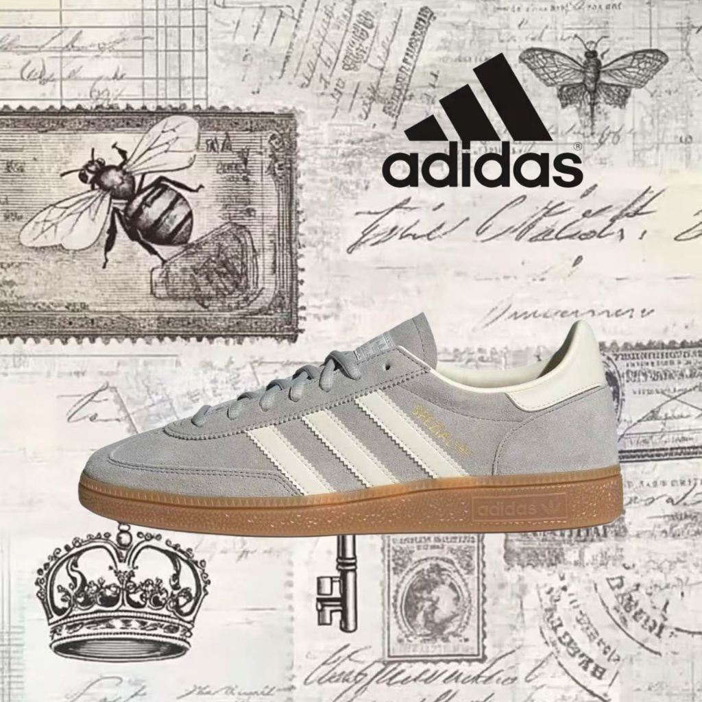 🎉（ของแท้ 100 %）adidas originals Samba OG gazelle spezial IF7086 สีเทา