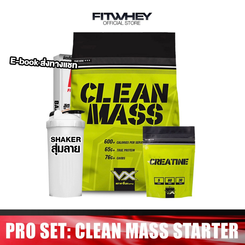 [ชุดโปรโมชั่นเซ็ต] VITAXTRONG CLEAN MASS STARTER WHEY PROTEIN (6 LB) | เวย์เพิ่มคาร์บ + Creatine