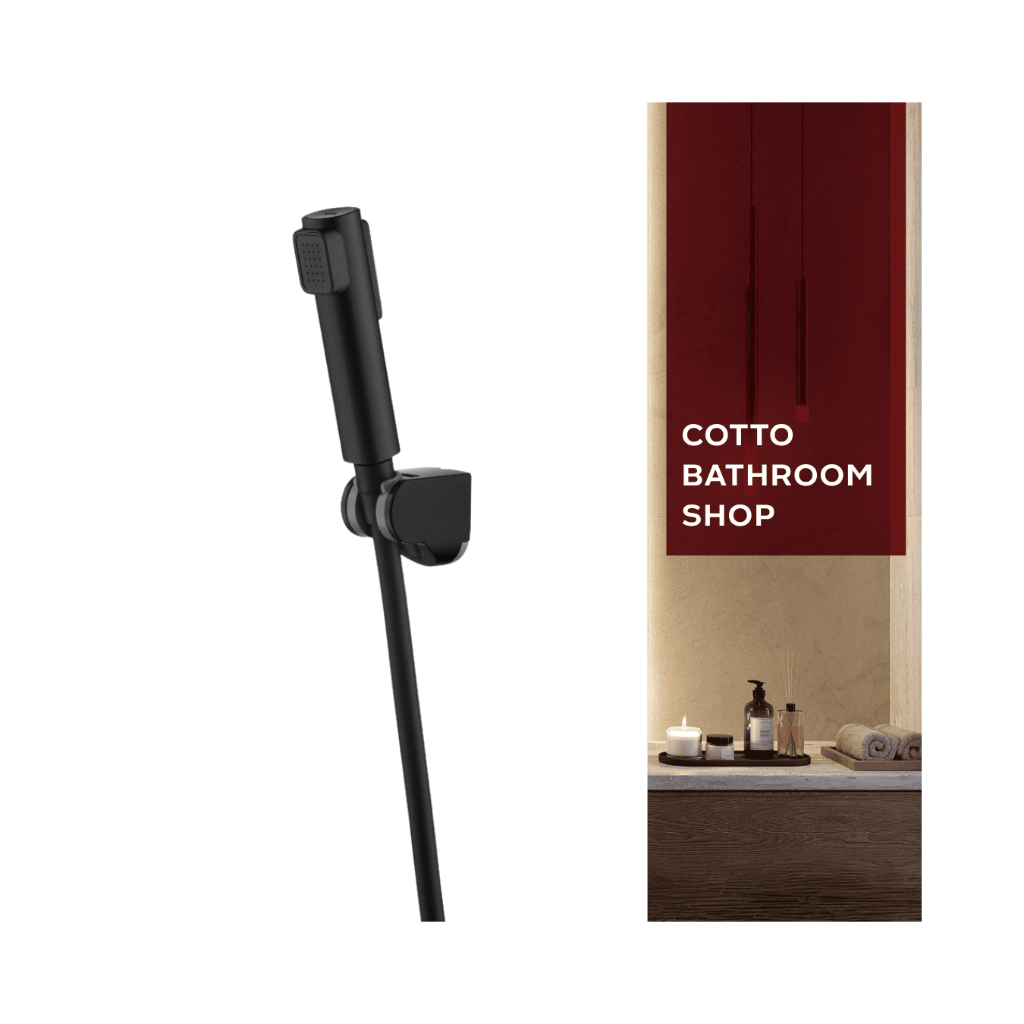 COTTO สายฉีดชำระสีดำ 2 ฟังก์ชั่น CT9915#BL(HM)