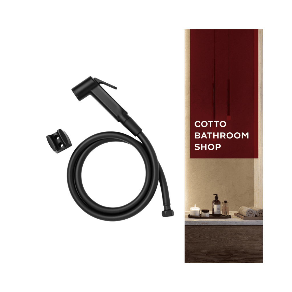 COTTO ฝักบัวฉีดชำระ สีดำ CT9912#BL(HM)