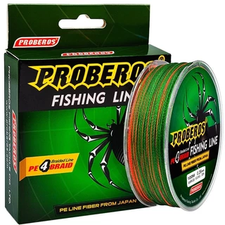 สายPEถัก4 ยาว100 เมตร PROBEROS สายพีอี หลากสี เหนียว ทนทาน เอ็นตกปลา FISHING LINE