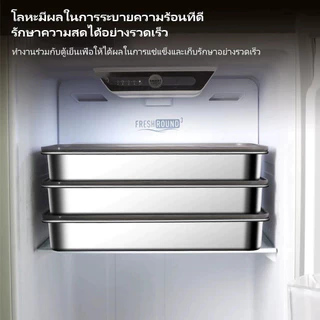 กล่องแสตนเลส 316 304ล่องใส่อาหารสแตนเลส ทรงสี่เหลี่ยมผืนผ้า พร้อมฝาปิด สําหรับเสิร์ฟอาหาร ก๋วยเตี๋ยว ผลไม้ มีฝาปิดพลา