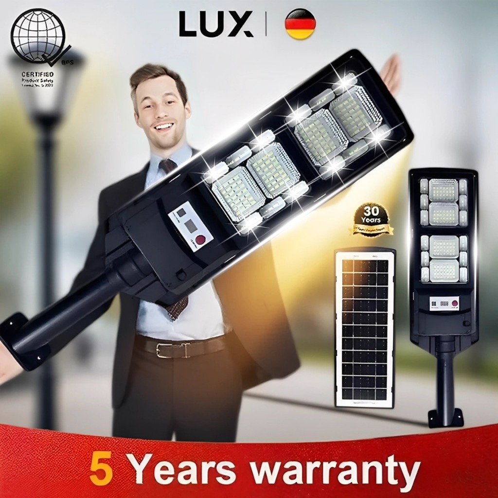ไฟพลังงานแสงอาทิตย์ ไฟถนนโซลาร์ LED ประหยัดพลังงาน 40000W ไฟกลางแจ้ง กันน้ำ เซ็นเซอร์ตรวจจับอัตโนมัต