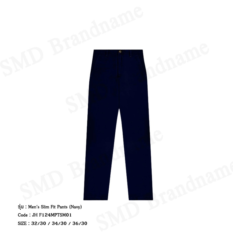 John Henry กางเกงขายาว รุ่น Men's Slim Fit Pants (Navy) Code: JH F124MPTSM01