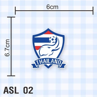 ตัวรีดติดเสื้อ ตัวรีดติดผ้า โลโก้ไทย ฟุตบอล DTF LOGO ASL