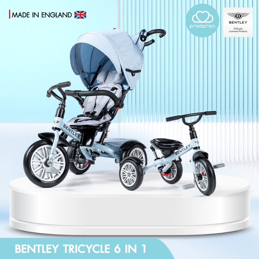 Display ตัวโชว์ [รถเข็นเด็ก+จักรยานสามล้อในตัว] Bentley Tricycle 6 in 1 Stroller For 6 M - 6 Y JETST