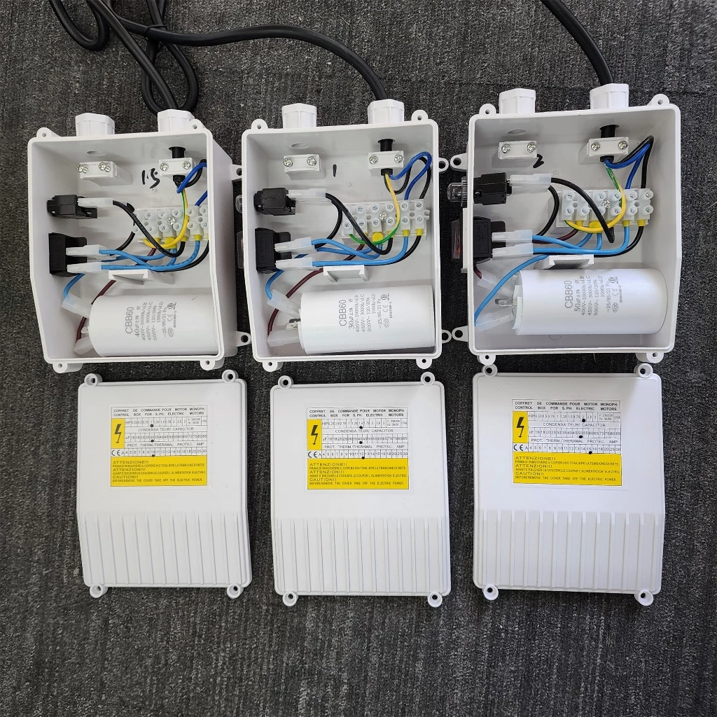 1/1.5/2แรง 50uF กล่องคอนโทรล กล่องควบคุมซับเมอร์ส ปั๊มบาดาล ซับเมิส ปั๊มน้ำบาดาล ปั้มน้ำบาดาล ( CONTROL BOX )