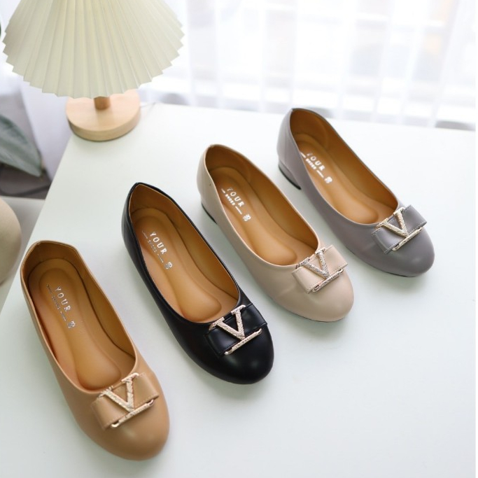 YOURSHOES K2 / Mary Jane Shoes รองเท้าแมรี่เจน รองเท้าคัทชูบัลเล่ต์