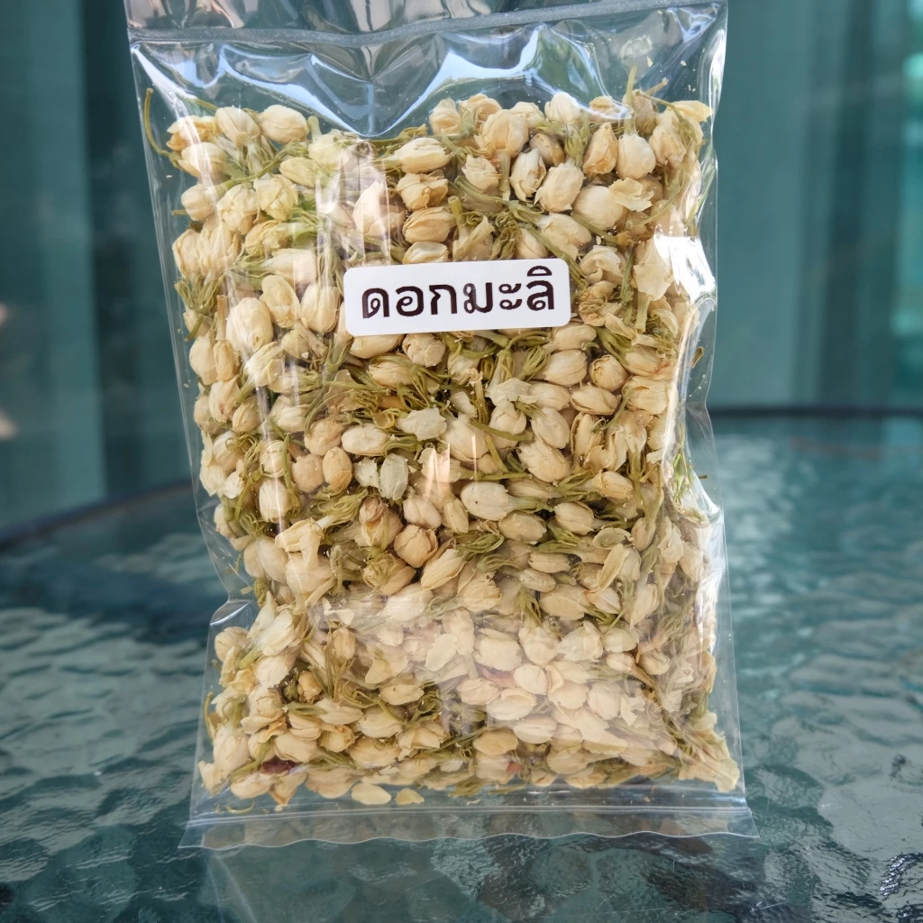 ดอกมะลิอบแห้ง 100% คัดเกรดพรีเมียม | Jasmine Dried Flower 50g / 100g | สำหรับชงชา ทำบุหงา สครับ สมุนไพรไทย