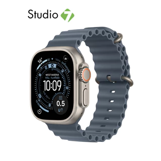 Apple Watch Ultra 3 GPS + Cellular 49mm Titanium Case with Ocean Band by Studio 7