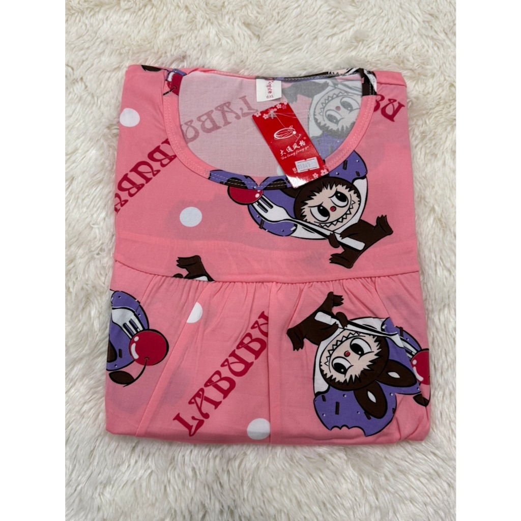 ชุดนอน ชุดนอนฟรีไซส์ใหญ่ 6XL เสื้อ ชุดเซ็ท รุ่นเสื้อไม่มีกระเป๋าข้าง #ตะกร้า 1 - รูปที่ 3