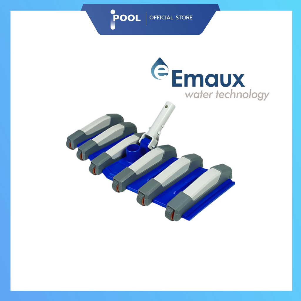 “EMAUX” หัวดูดตะกอนดีลักซ์ด้ามจับพลาสติกแบบยืดหยุ่นขนาด 19 นิ้ว พร้อม 12 ล้อ รุ่นประหยัด CE324 ขนาด. 490 x 180 x 60 มม.