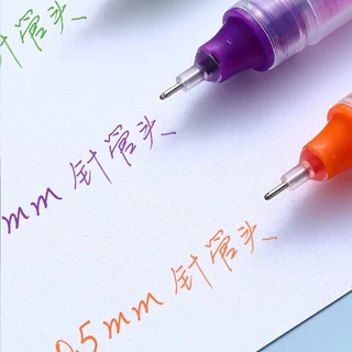 ​ปากกาหมึกเจลสีสัน 0.5 มม. ความจุสูง แห้งเร็ว ​เขียนลื่นไหล ไม่ติดขัด สำหรับสมุดบันทึกและเขียนโน้ต ​เหมาะสำหรับนักเรียน