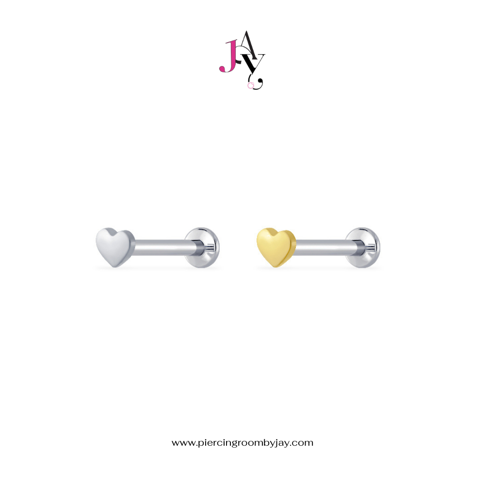 Piercingroom by Jay حلق قلب تيتانيوم للبشرة الحساسة — صورة 2