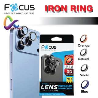 ฟิล์มเลนส์กล้อง วงแหวน ไทเทเนียม โฟกัส สำหรับ iPhone 17 16 15 / Pro Max / Plus / Air Focus IRON RING Titanium matte lens