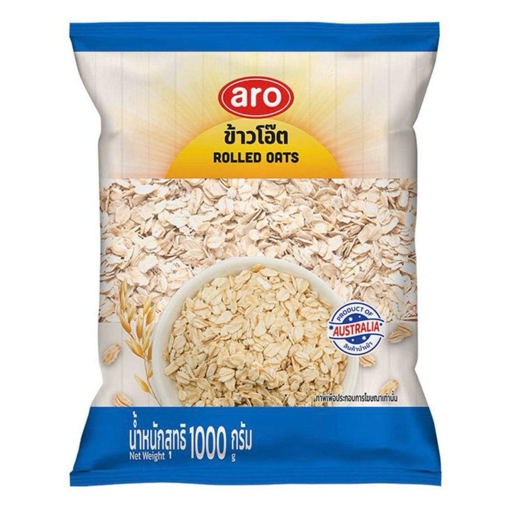 Aro เอโร่ ข้าวโอ๊ต ซีเรียลข้าวโอ๊ต 1000 กรัม.
