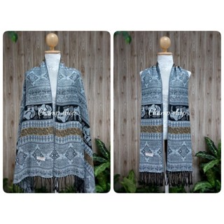 ผ้าพันคอ ผ้าคลุมไหล่ ลายช้าง เป็นของขวัญ ของฝากต่างชาติ