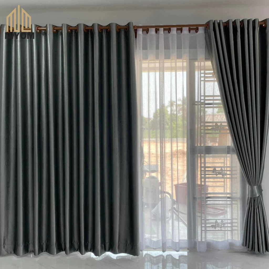 แนะนำ ผ้าม่าน ผ้าม่านทึบแสง กันร้อน ม่านหน้าต่าง ผ้าม่านประตู ทึบกันแสงUV ผ้าม่านกั้นห้อง กั้นแอร์ได้  ห่วงตาไก่  ผ้าสวยงาม มีนน ราคาพิเศษ มีเก็บเงินปลายทาง