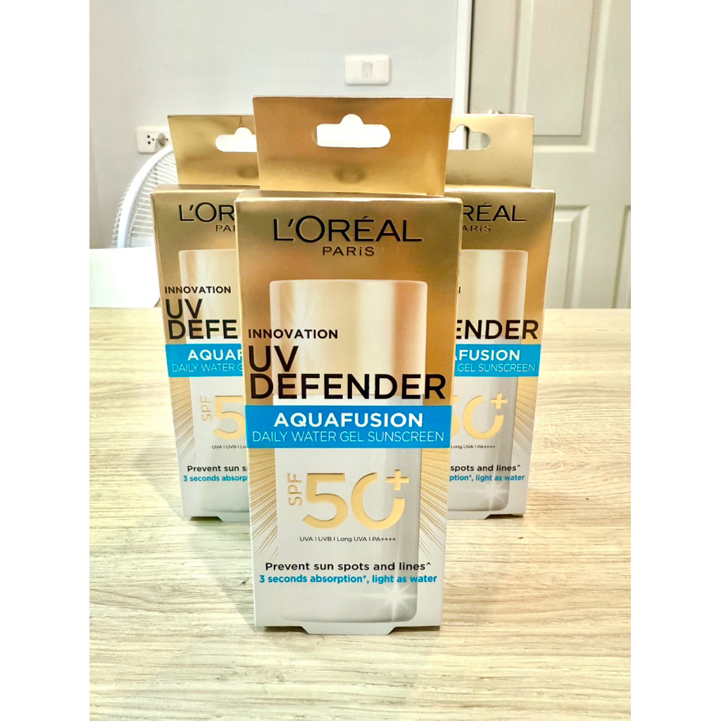 ลอรีอัล ปารีส L'Oréal Paris UV Defender Aquafusion Daily water Gel Sunscreen SPF50+ PA++++ 50ml อะคว