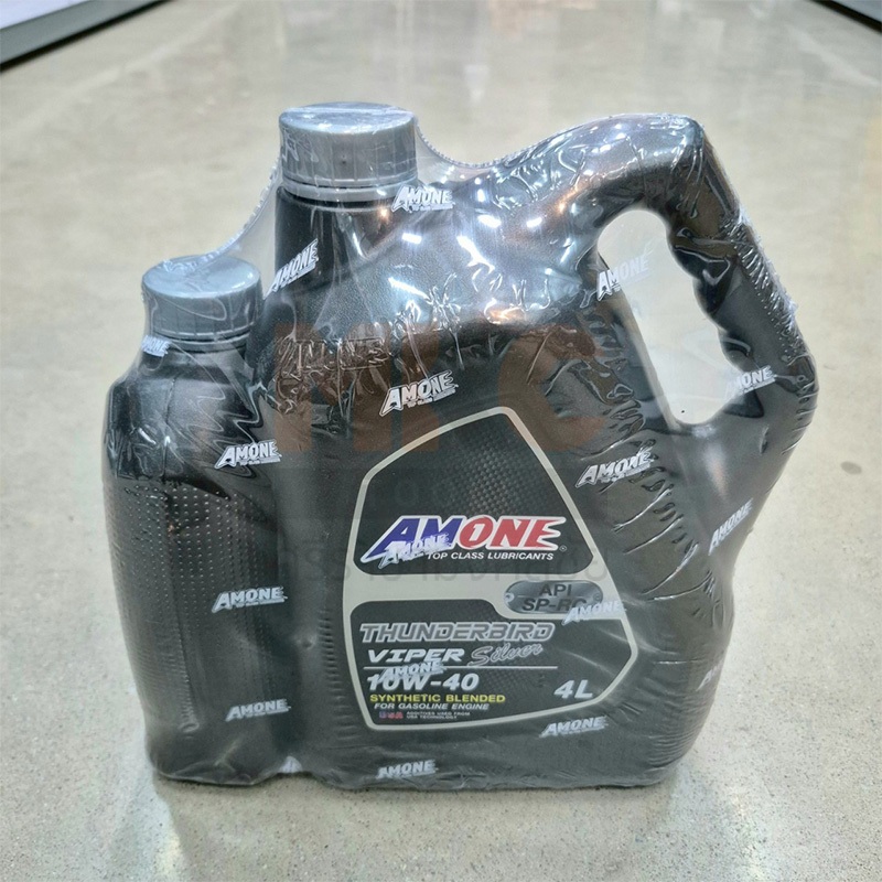 AMONE น้ำมันเครื่อง THUNDERBIRD VIPER SILVER 10W40 4+1L