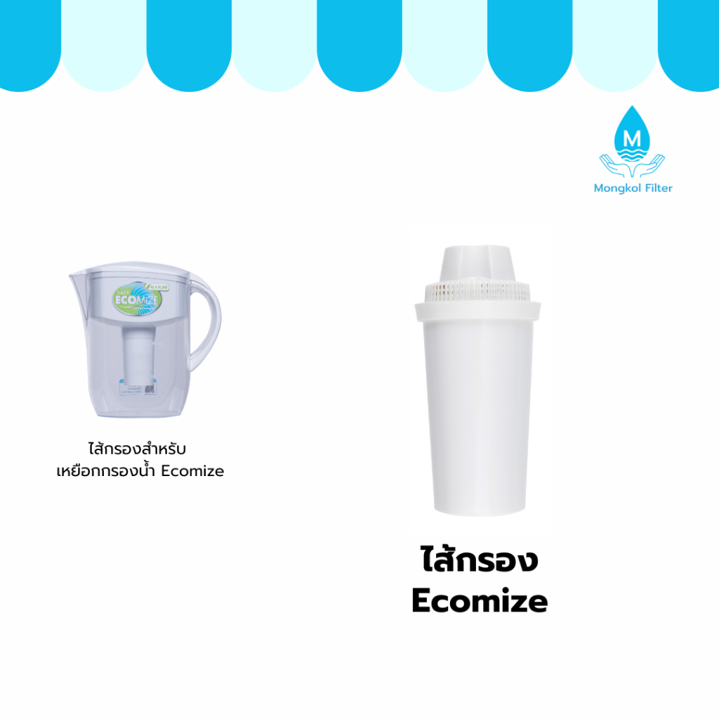 safe ไส้เหยือกกรองน้ำ รุ่น Ecomize จำหน่ายโดย DrinkC