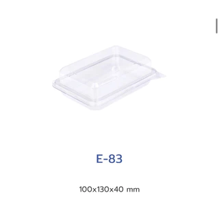 กล่องเบเกอรี่ใสแซนวิช/ใส่ขนม E-83 1แพค50ใบ