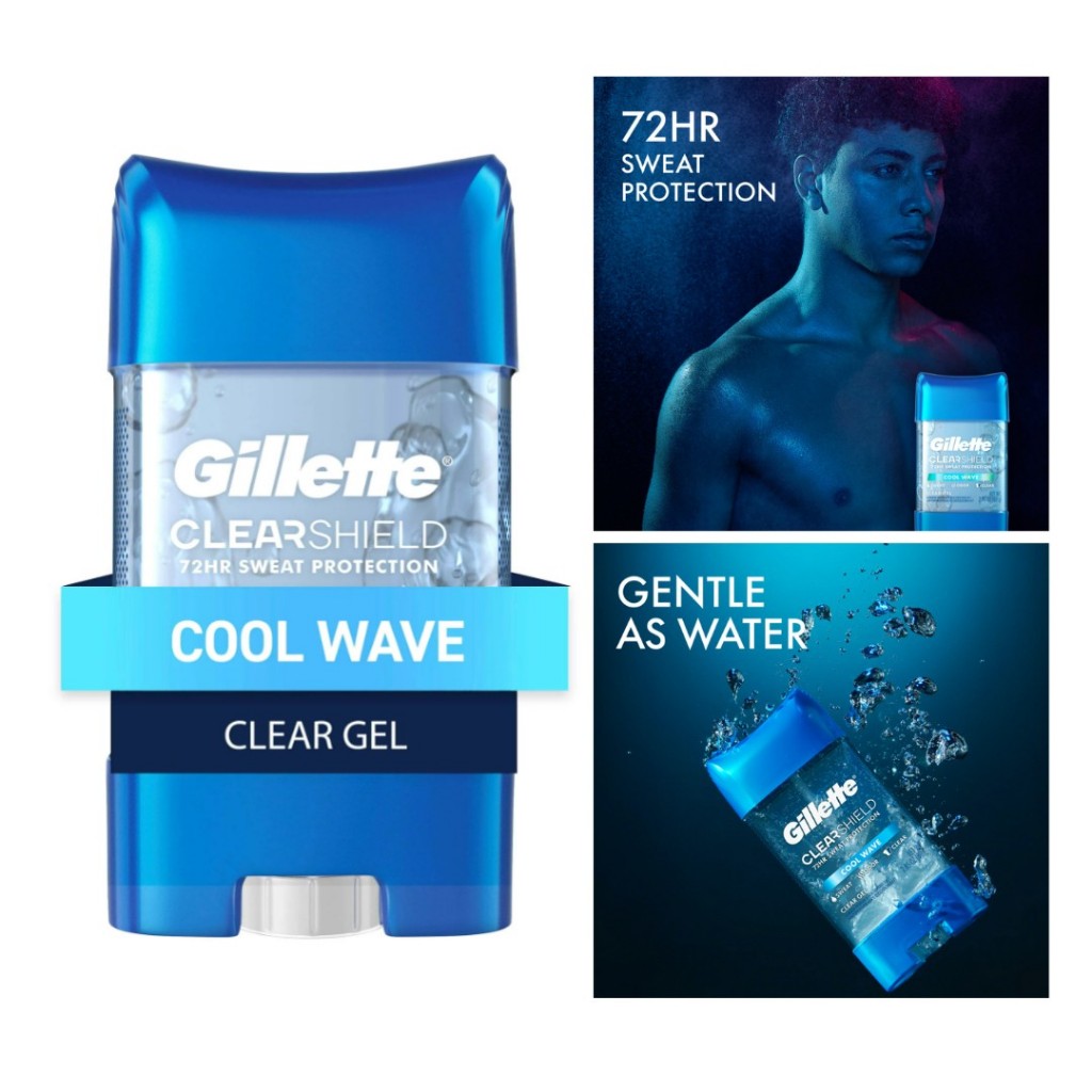 เจลระงับกลิ่นเหงื่อ Gillette Advanced 72h Clear GEL Deodorant กลิ่น Cool Wave