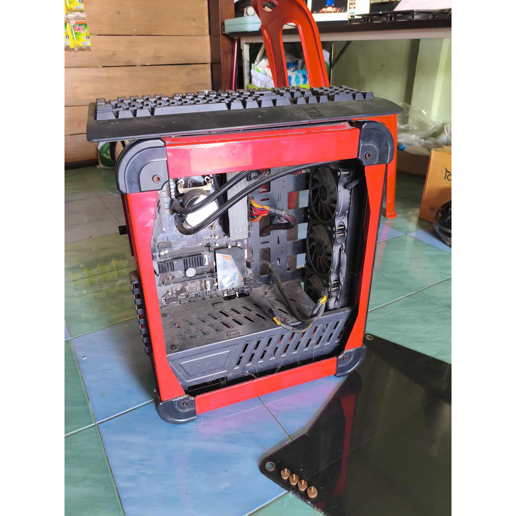 Gaming PC R7 1700X 32GB RAM SSD 256GB AIO 360mm PSU 650W พร้อมใช้งานมือสอง