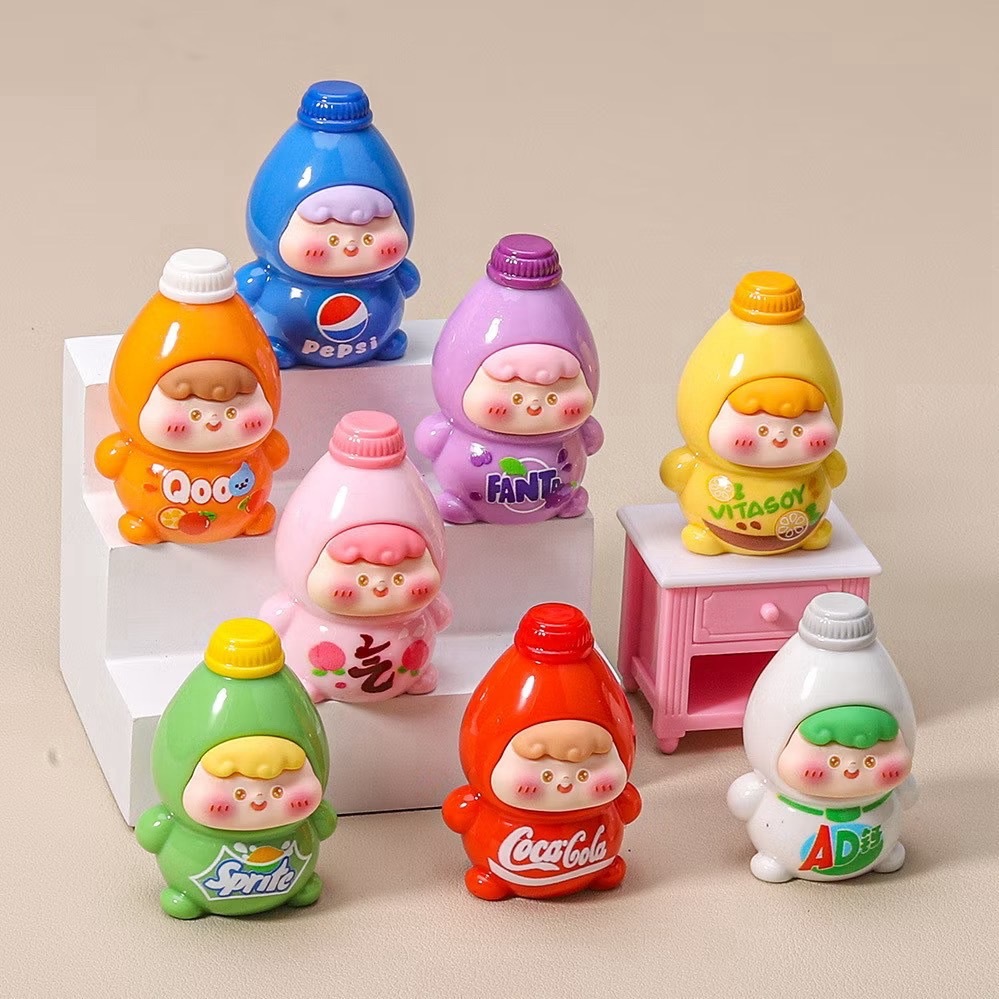 🎀พร้อมส่งในไทย🎀น้องเด็กขวดน้ำอัดลม เป็นเรซิ่น💌 แบบสุ่มสี 💌