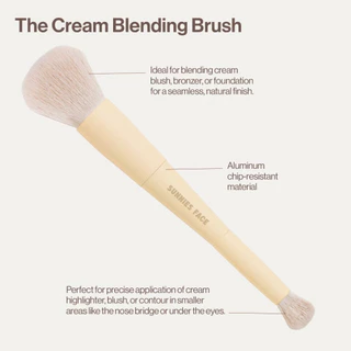 Sunnies Face The Cream Blending Brush [แปรงเกลี่ยครีมสองหัว สำหรับเบลนด์ครีม]