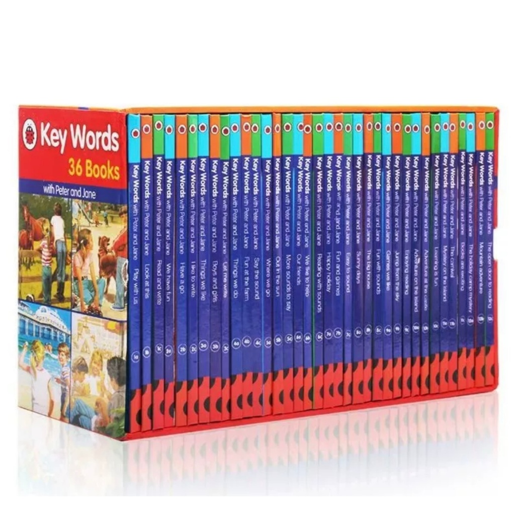 Key Words with Peter and Jane English Edition Children's Book 36 Books
