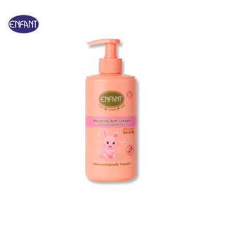 ENFANT (อองฟองต์) Mild & Shine Moisture Rich Lotion โลชั่นบำรุงผิว กลิ่น เพียวพีชชี่ สำหรับเด็ก 3 ปีขึ้นไป 250ml.