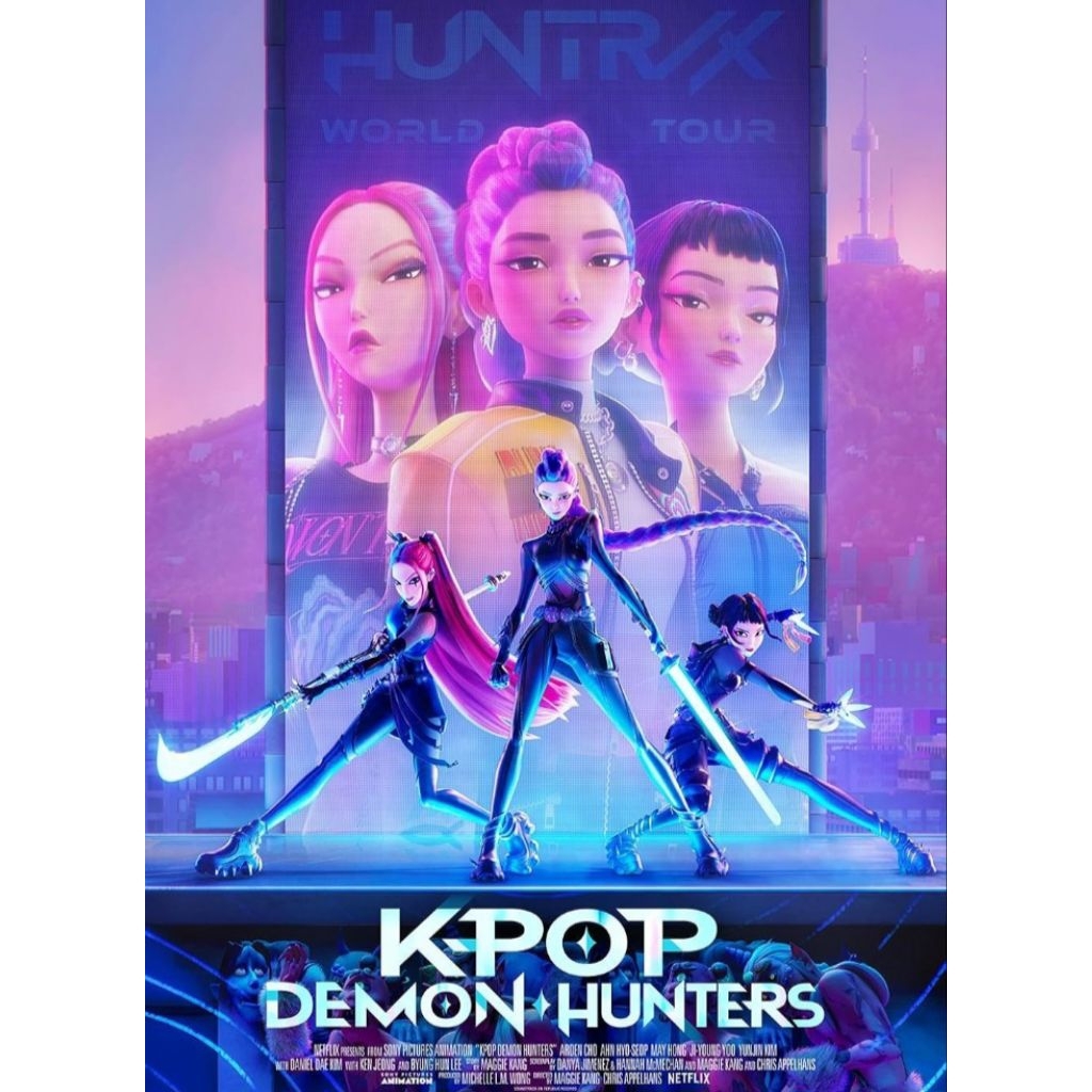 Blu-ray+DVD ปก+สกรีนแผ่น KPop Demon Hunters (2025) เกิร์ลกรุ๊ปนักล่าปีศาจ